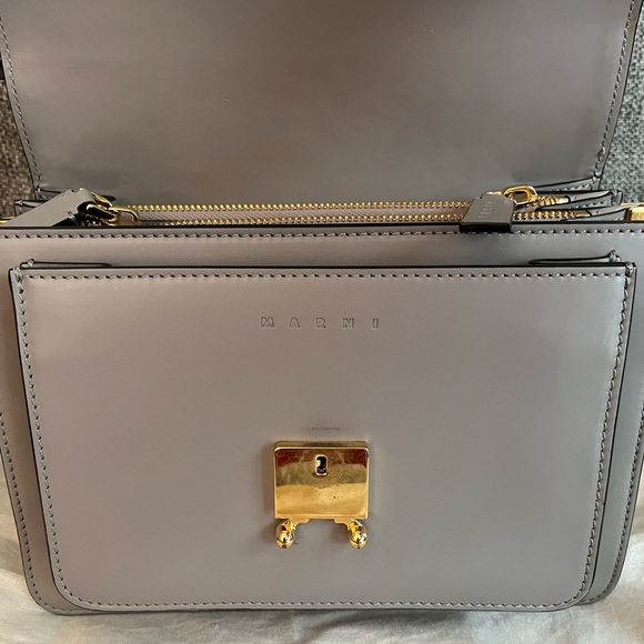 Marni Medium Trunk Leather Bag - Picture 2 of 12
